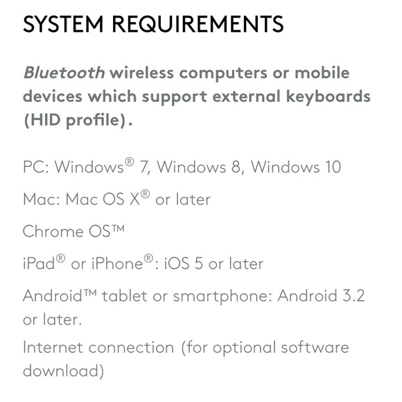 Logitech bluetooth Multi devise keyboard K480 BK - Picture 8 of 8